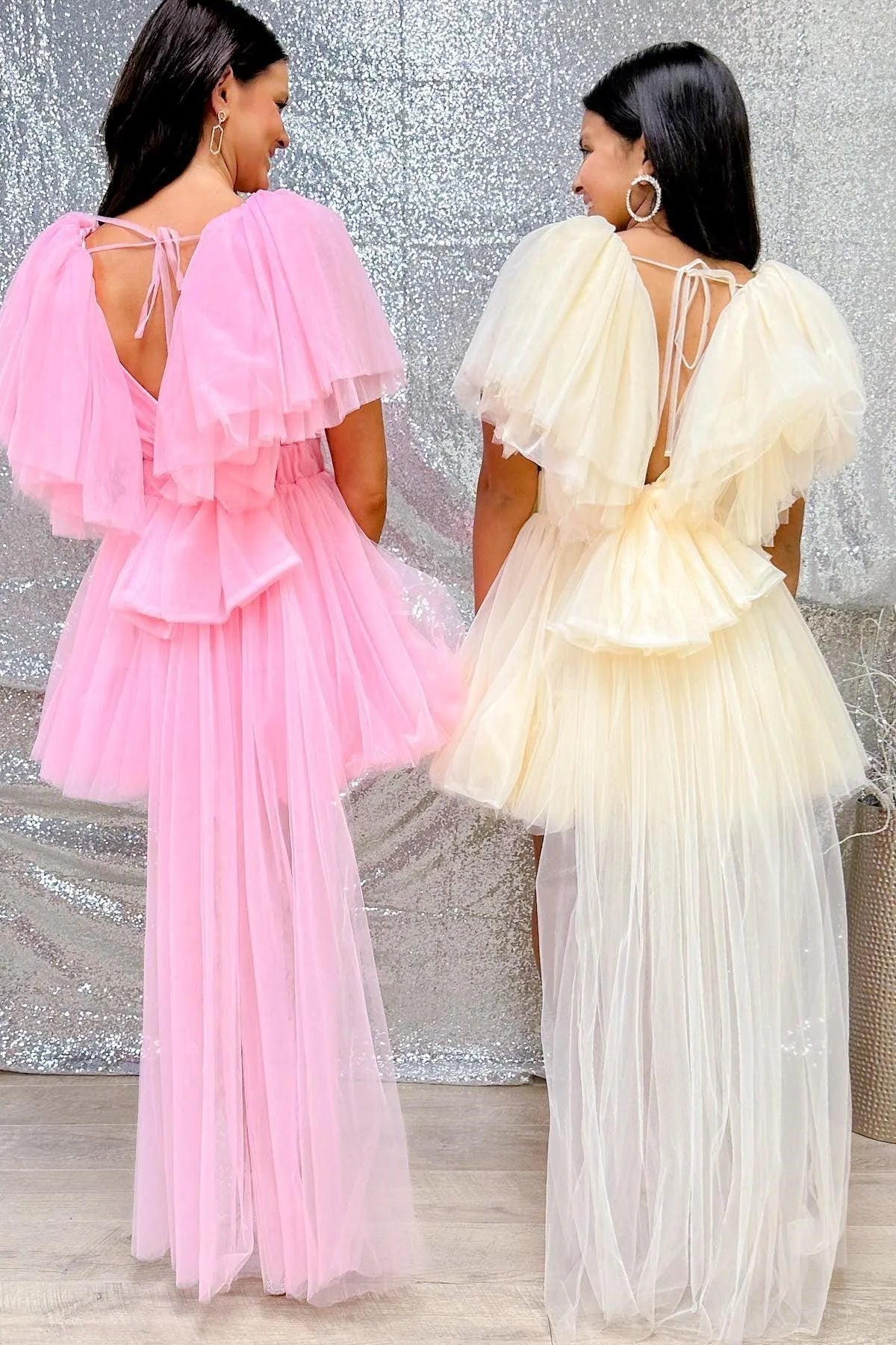 backless tulle homecoming dress