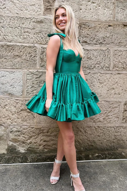 emerald homecoming dress