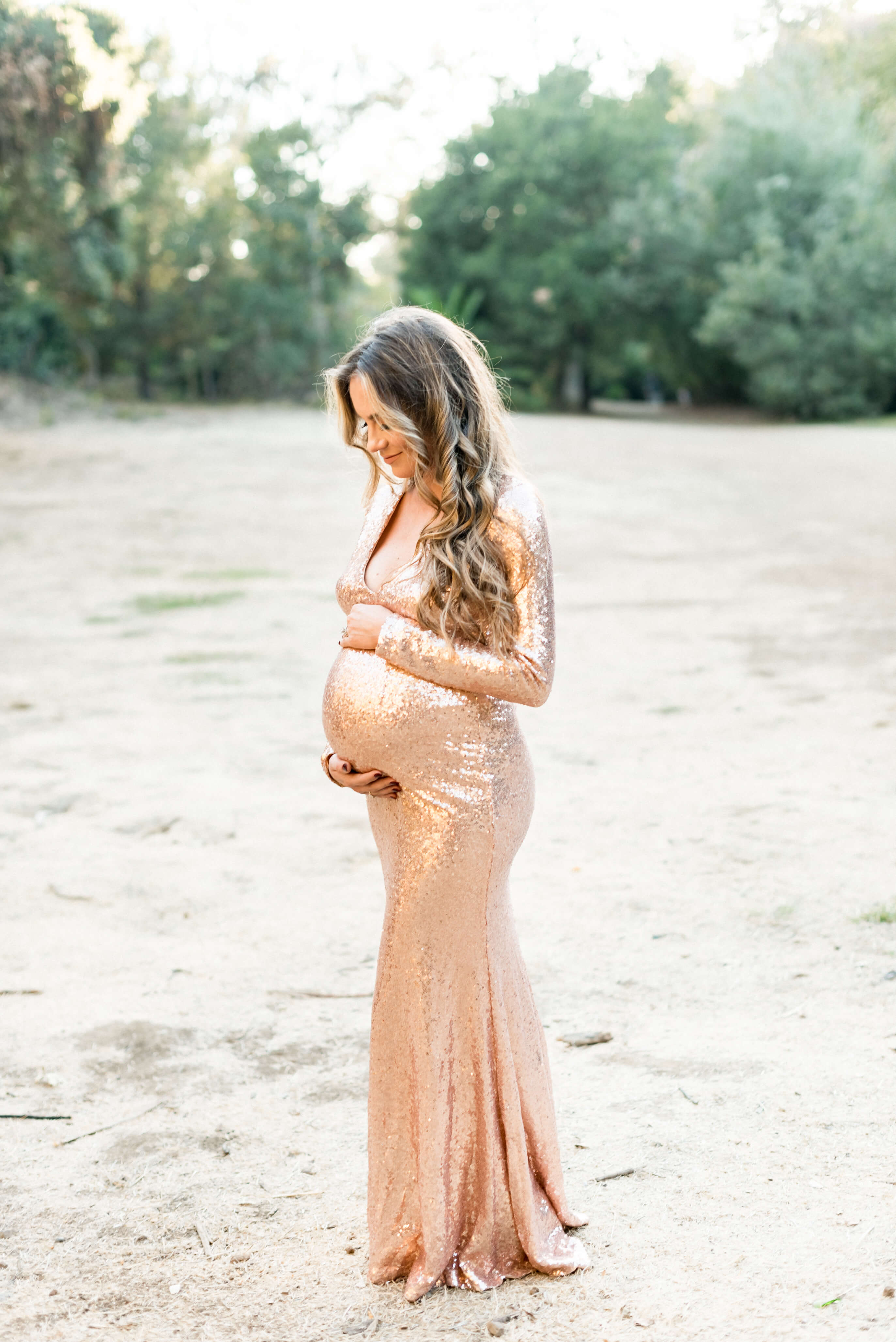 gold baby shower dress sequin maternity dress – vivymakudress