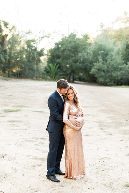 gold baby shower dress