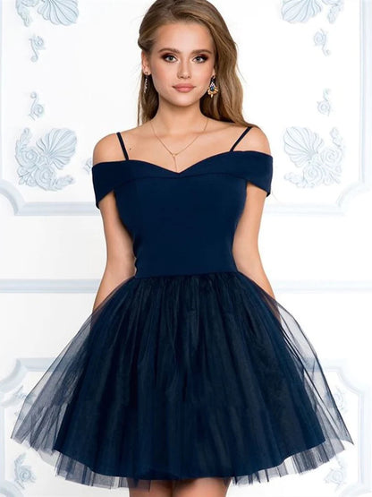 off the shoulder homecoming dresses