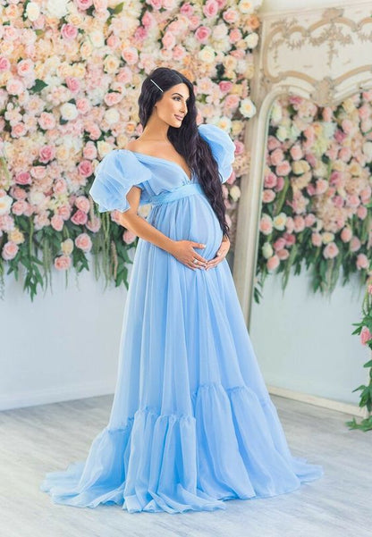 Tulle Maternity Dresses for Photoshoot