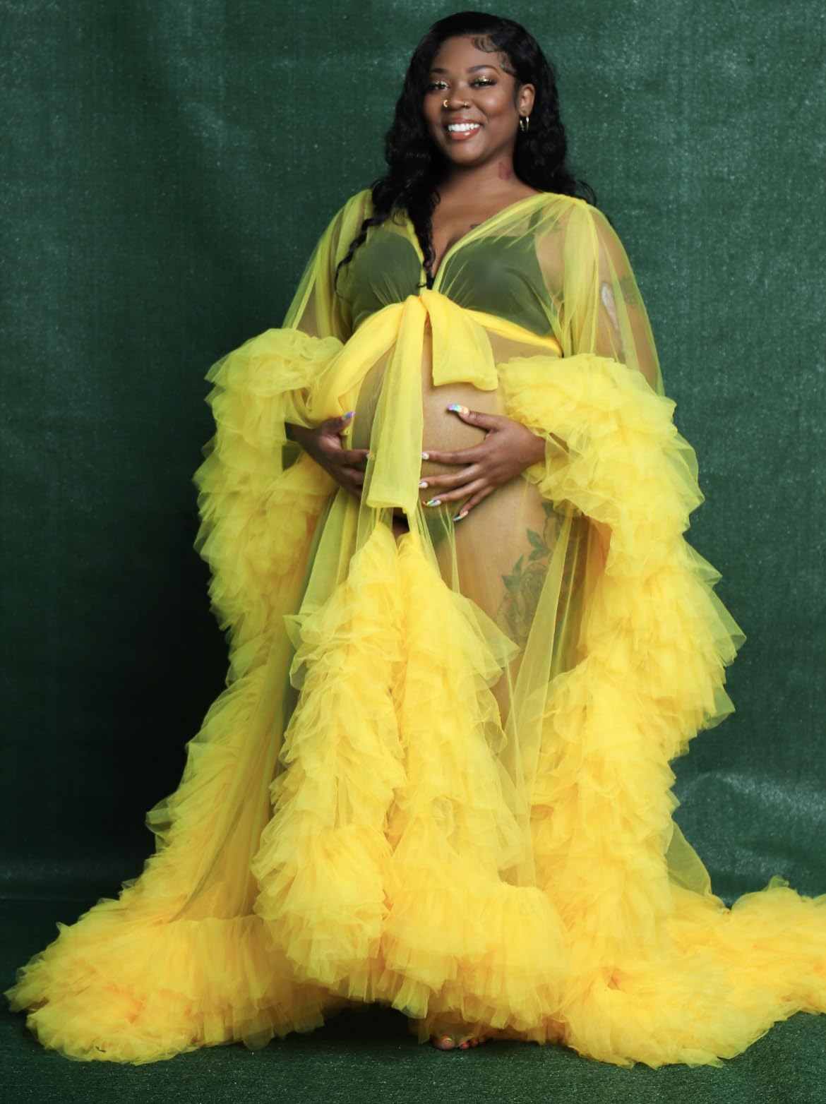 gown for pregnancy photoshoot