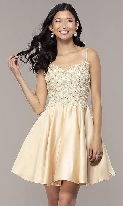 Spaghetti Strap Prom Dress with Pockets