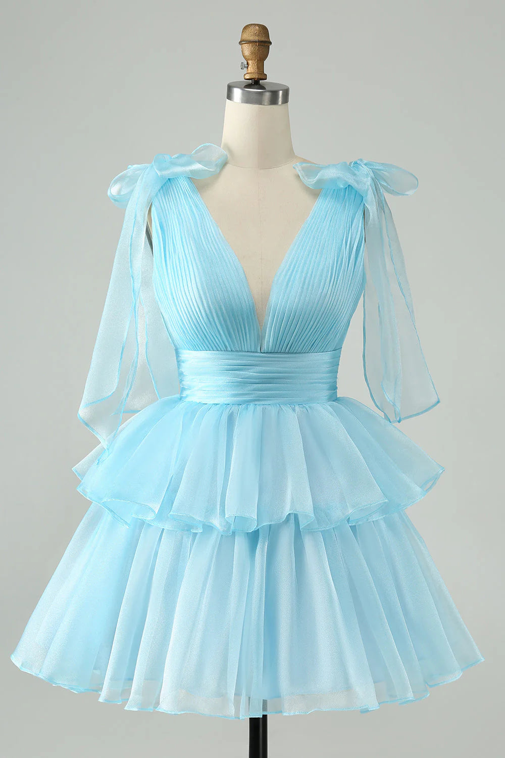 Tiered Homecoming Dress With Ruffles