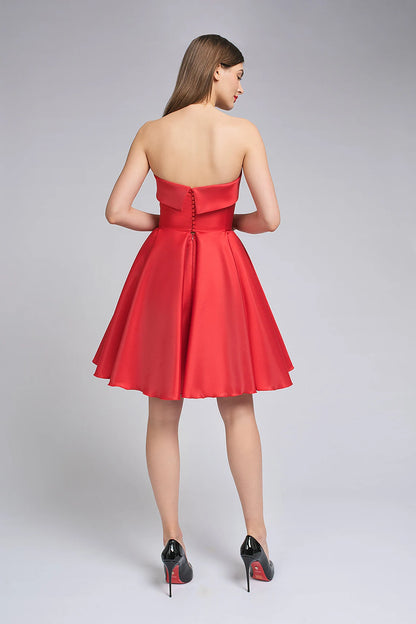 Red Homecoming Dresses Off The Shoulder