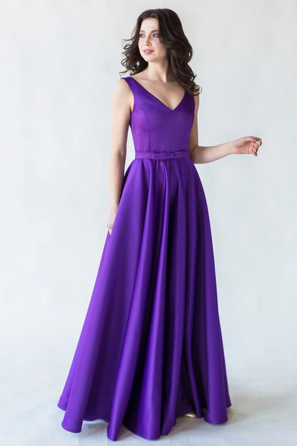 satin formal dresses