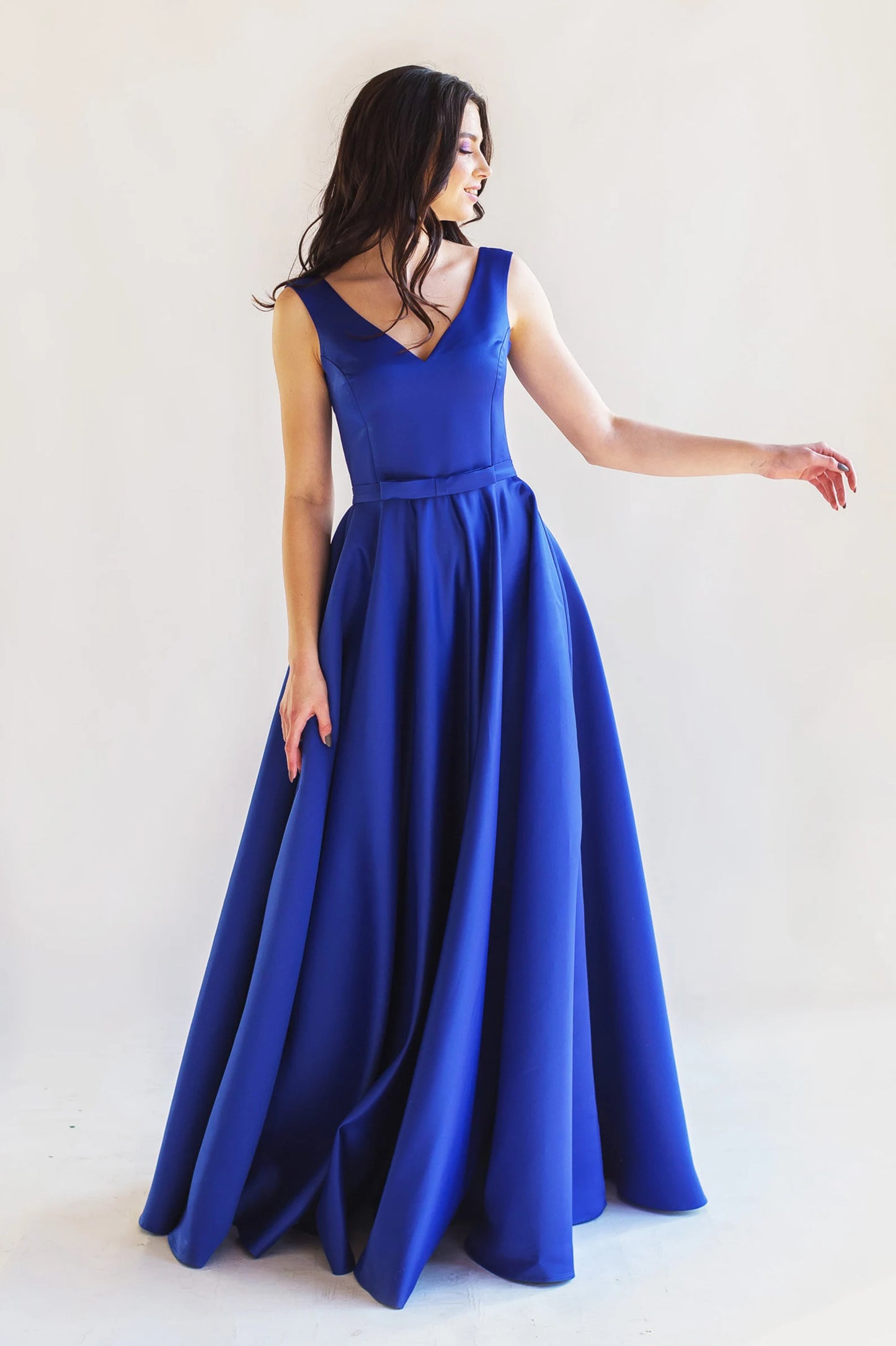 long prom dress satin