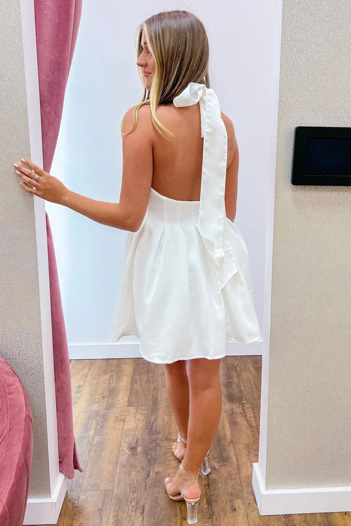 backless homecoming dress