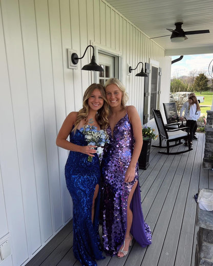 prom dresses with slits on the side​