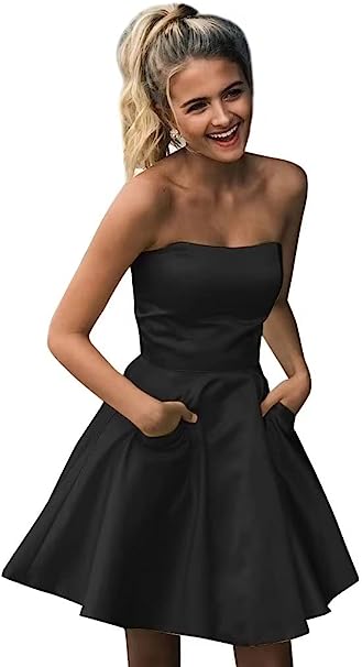 Sweetheart Neckline Homecoming Dresses with Pockets VMH76