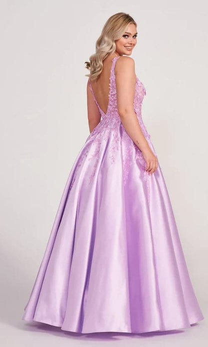 Lilac Prom Dress with 3-D Butterflies VMP58