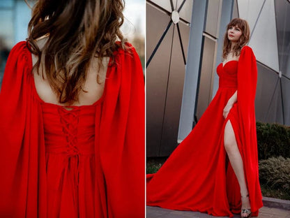 Robe bohème rouge