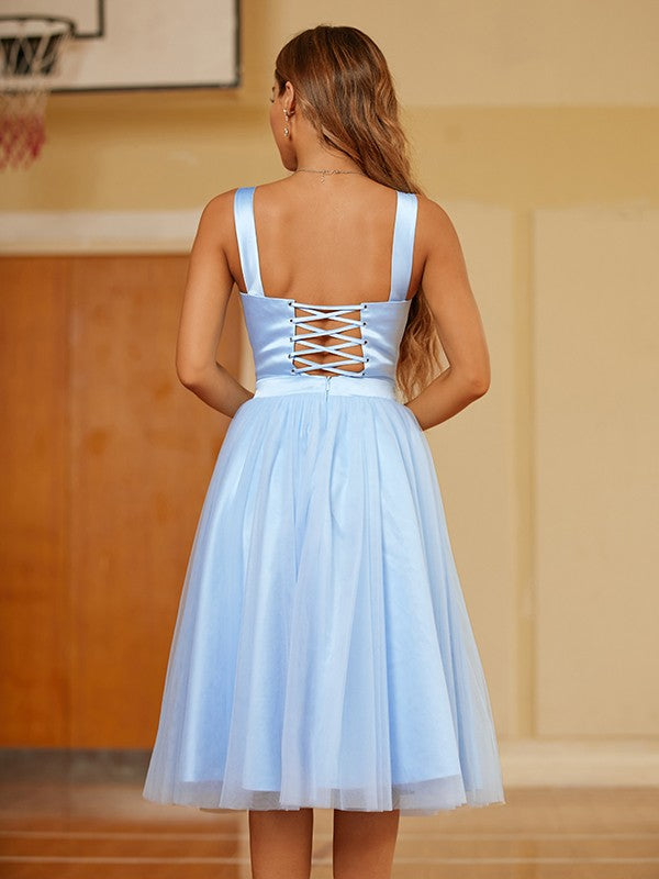 lace up backless homecoming dress