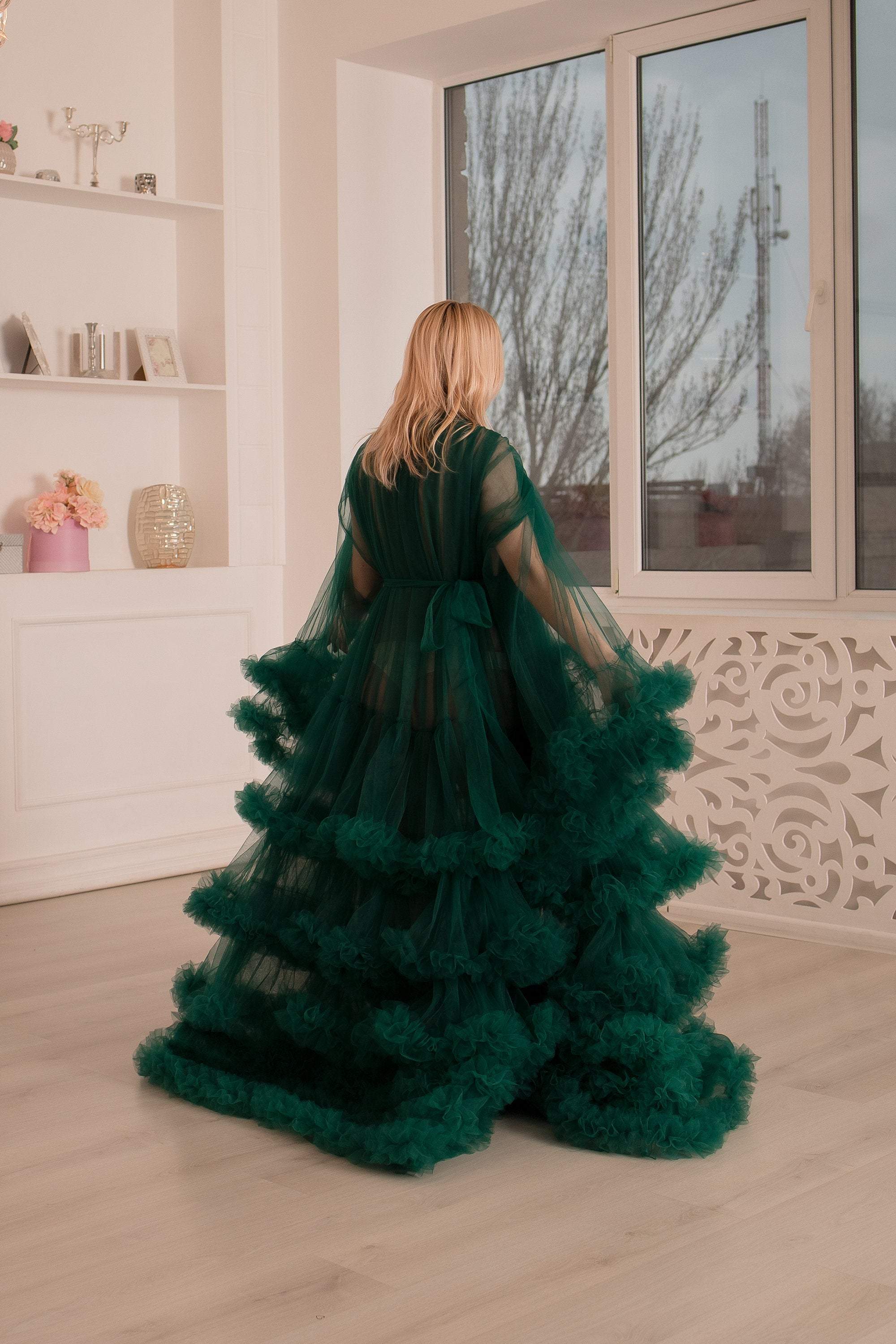 Emerald Green Tulle Dress