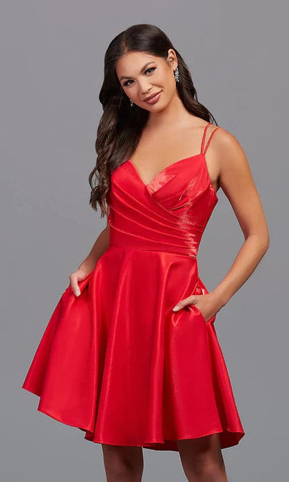 Above Knee Homecoming Dress